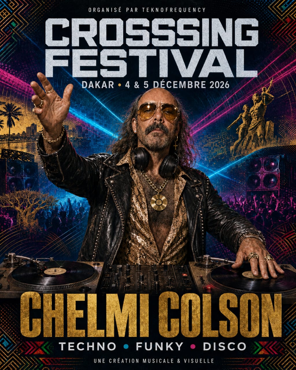 Premier concept visuel de Chelmi Colson pour Crossing Festival Dakar